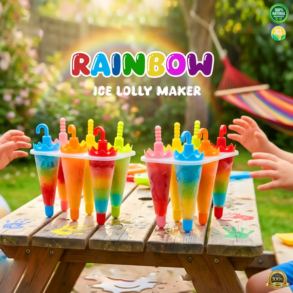Ice Lolly Maker – Reusable Popsicle Mold Set with Sticks