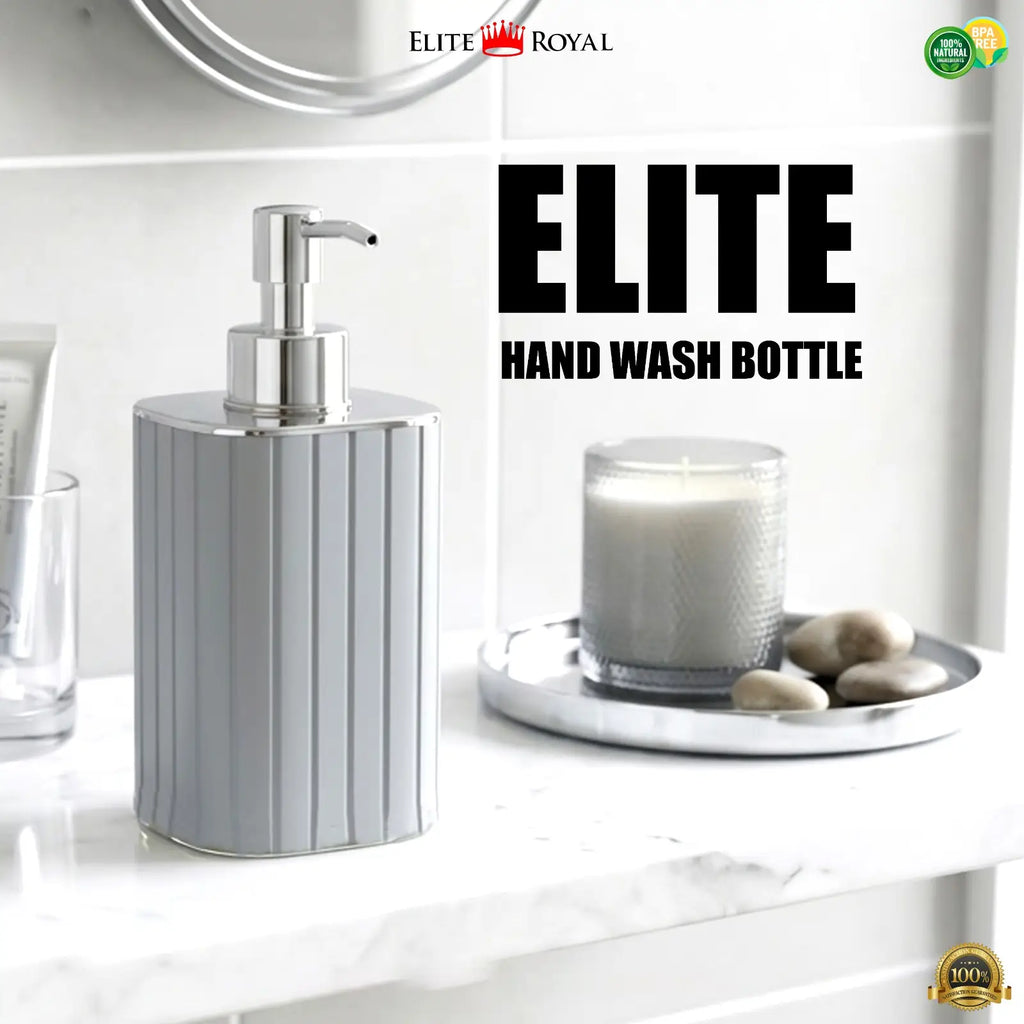 Refillable Hand Wash Dispenser – Solid & Transparent Soap Pump Bottle
