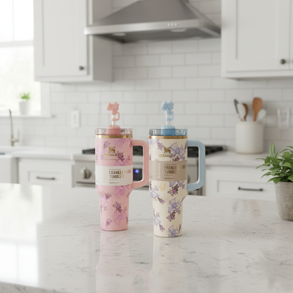 Style Floral Quencher Tumbler – 1200ml